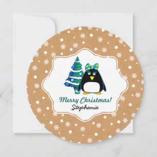 Fêtes Annuelles Personnalisé Nom de l'enfant Fun Noël Cartes pour 