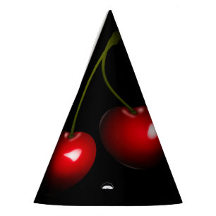 Fètes Chapeaux de fête avec Cerises Rouges
