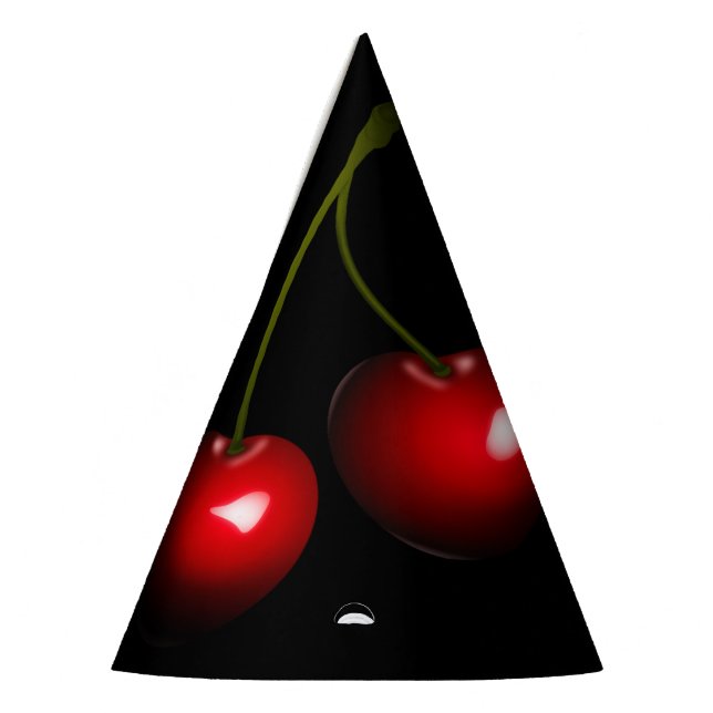 Fètes Chapeaux de fête avec Cerises Rouges (Gauche)