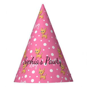 Fètes Chapeaux de fête Chihuahua rose