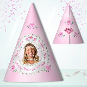 Fètes Chapeaux de fête personnalisés et avec PHOTO, Chap