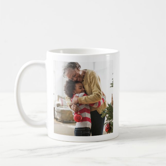 Fêtes de Noël en famille - Mug avec photo (Gauche)