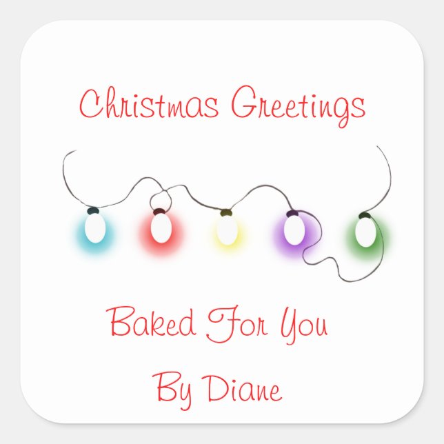 Fêtes de Noël Étiquettes (Devant)