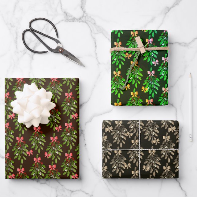Fêtes de Noël - Feuilles de papier d'emballage (Recto)