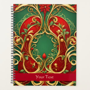 Fêtes de Noël Rouge Vert Floral