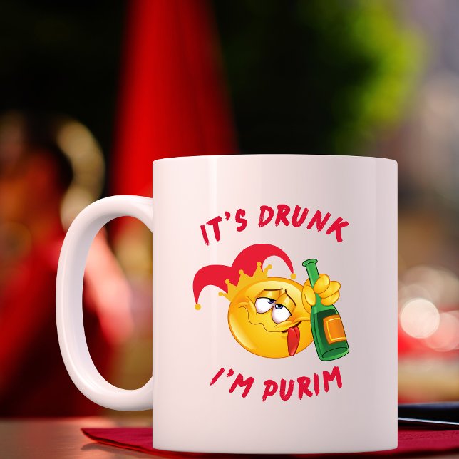 Fêtes juives c'est ivre Je suis Purim Mug (Créateur téléchargé)