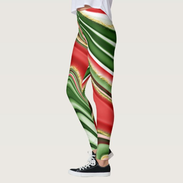 fêtes Noël motif Leggings (Gauche)