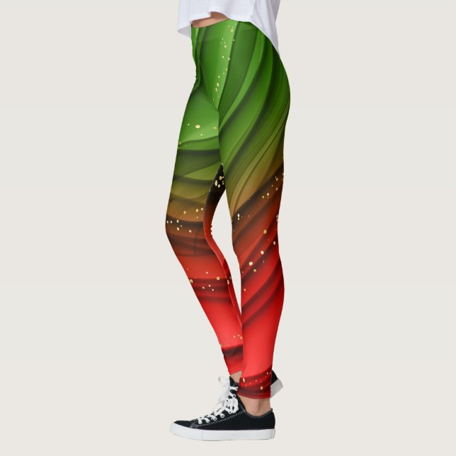 fêtes Noël motif Leggings (Gauche)