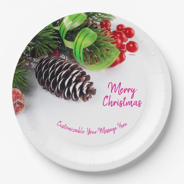 Fêtes sur assiettes en carton 9" (Devant)