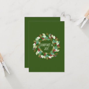 Fêtes Wreath Red Berries et Feuilles