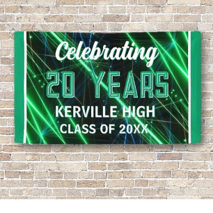 Fêtez 20 ans ! Bannière Réunion Classe verte