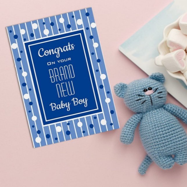 Fêtez ! Félicitations pour le nouveau bébé garçon (Créateur téléchargé)