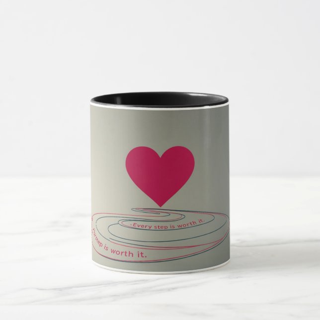 Fêtez le chemin : Voyage de l'infirmière Mug (Centre)