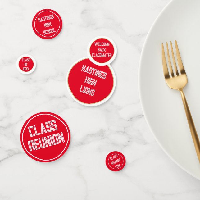 Fêtez ! Votre table de réunion de classe confetti (Groupe)