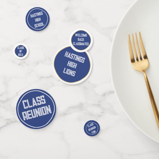 Fêtez ! Votre table de réunion de classe confetti (Groupe)