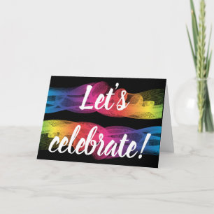 Fêtons la carte d'invitation invitation