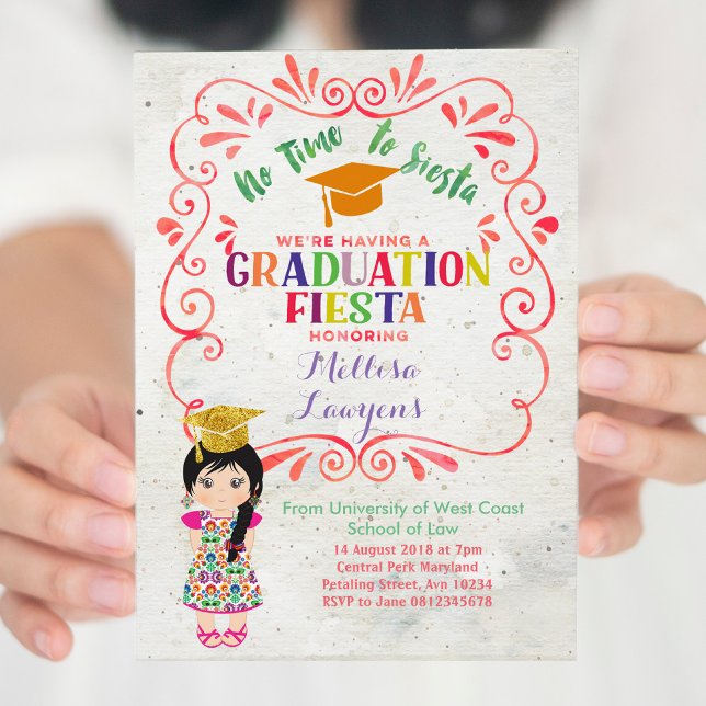 Fêtons la fête de graduation Fiesta Invitation (Créateur téléchargé)