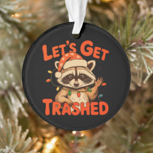 Fêtons Noël Raccoon Feral Xmas