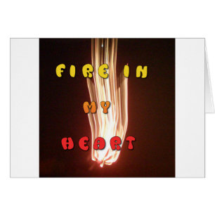 Feu dans mon coeur feux d'artifice lumineux Hakuna