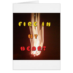 Feu dans mon coeur feux d'artifice lumineux Hakuna