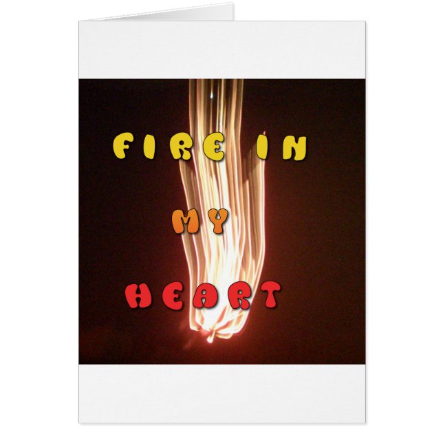 Feu dans mon coeur feux d'artifice lumineux Hakuna (Devant)