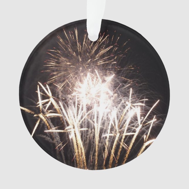 Feu d'artifice blanc et or I Fête patriotique (devant)