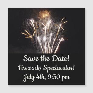 Feu d'artifice blanc et or II Fête patriotique