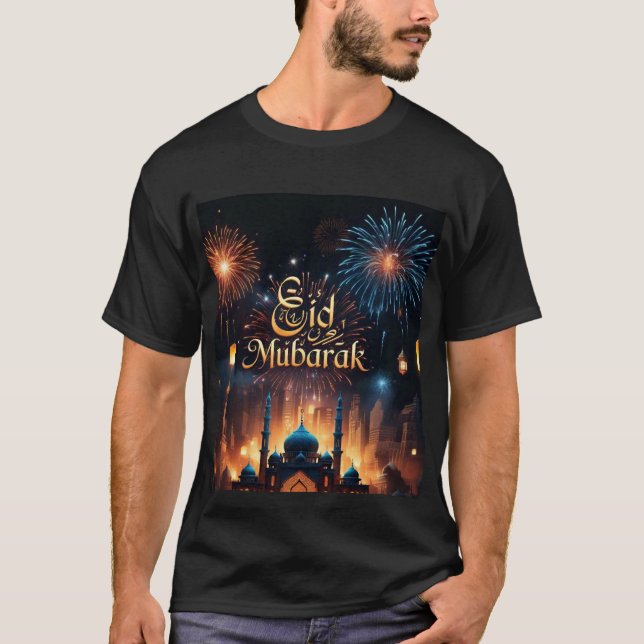 Feu d'artifice de l'Aïd Moubarak Tshirt Mens (Devant)