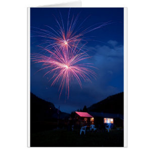 Feu d'artifice de montagne
