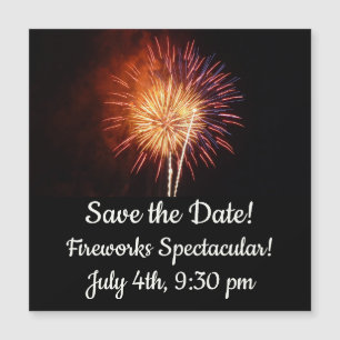 Feu d'artifice rouge, blanc et bleu I Patriotique