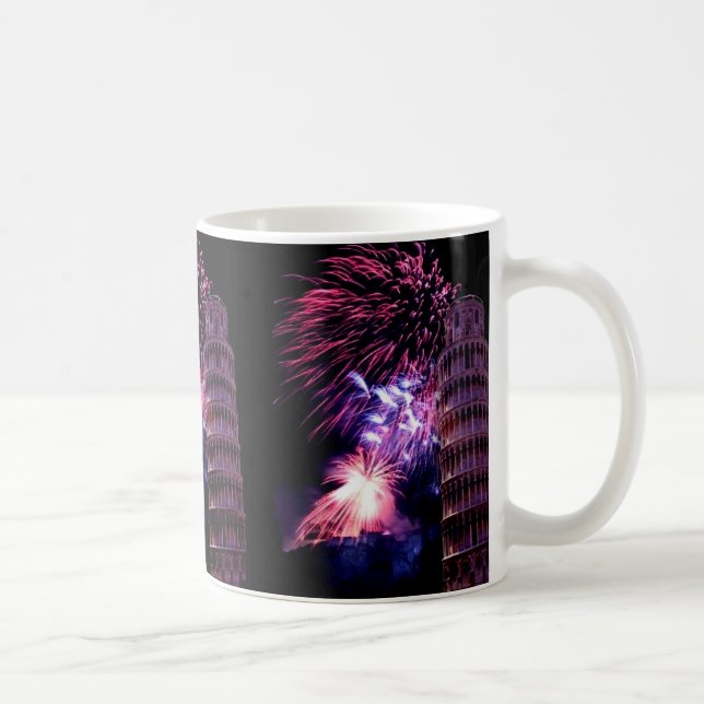 Feu d'artifice tour de Pise Mug (Droite)