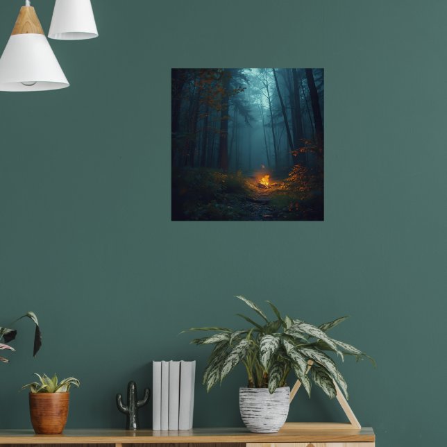 Feu de camp crépusculaire – Impression d'art de la (Salon 1)