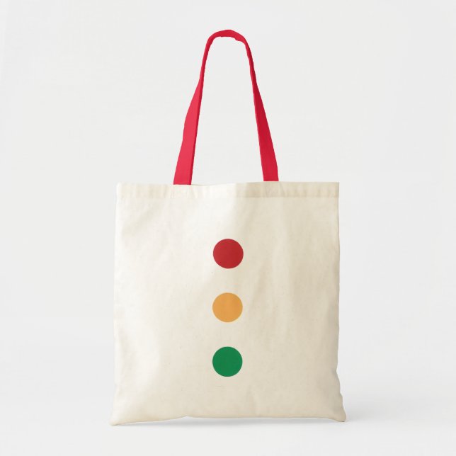 Feu de circulation cercles de couleurs Canvas Sacs (Devant)