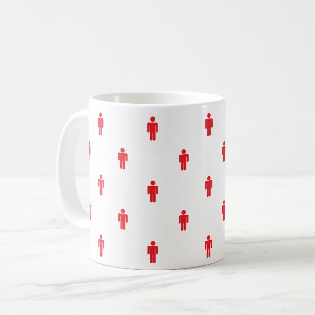 Feu de circulation Homme café Mug (Devant gauche)