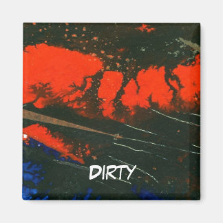 "Feu de marais #5" Magnet d'état du lave-vaisselle