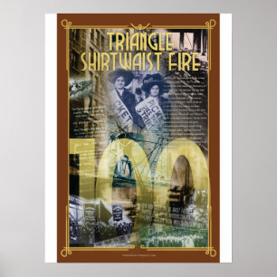 Feu du triangle Shirtwaist 100th Anniv. Affiche
