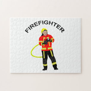 Feuerwehrmann in Einsatzkleidung Puzzle