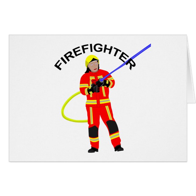 Feuerwehrmann in roter Einsatzkleidung (Devant horizontal)