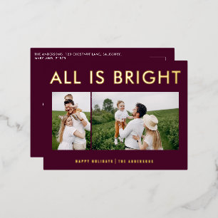 feuil élégant 2 photo feuil moderne carte postale