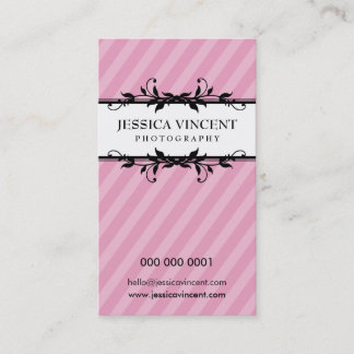 feuillage carte de visite élégant