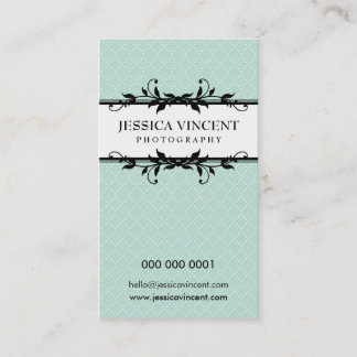 feuillage carte de visite élégant