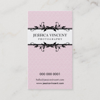feuillage carte de visite élégant