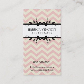 feuillage carte de visite élégant