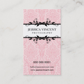 feuillage carte de visite élégant