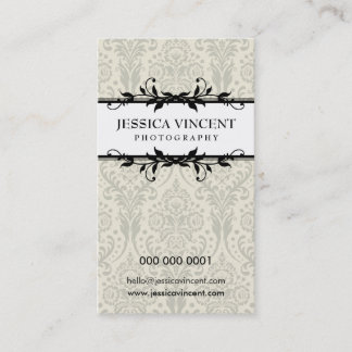 feuillage carte de visite élégant