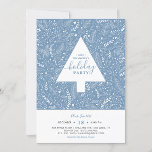 Feuillage d'hiver Invitation de fête de vacances