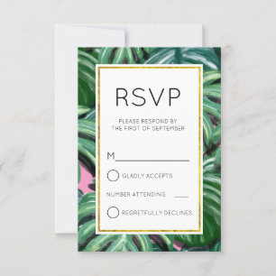 Feuillage Feuille Tropical Vert & Lush Simple RSVP