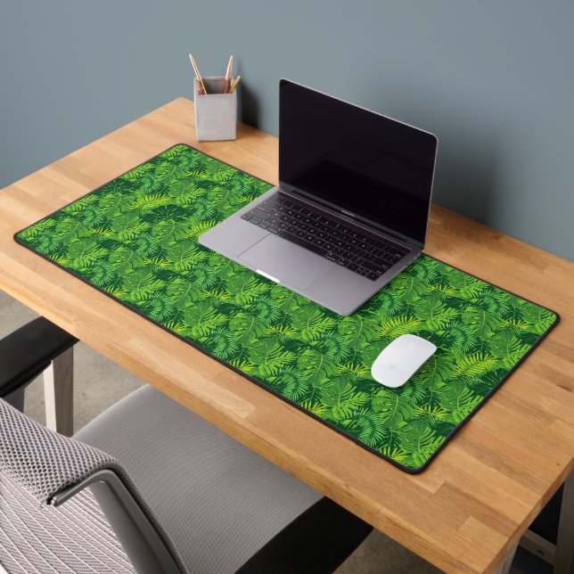 Feuillage Tropical | Feuilles de Palmier et Monste (Bureau 2)