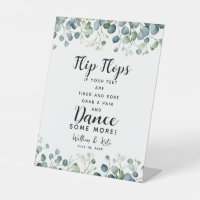 feuillage verdoyant mariage tongs panneau mariage