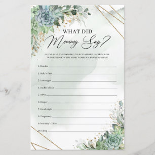 Feuillage verdoyant succulents Qu'a dit maman